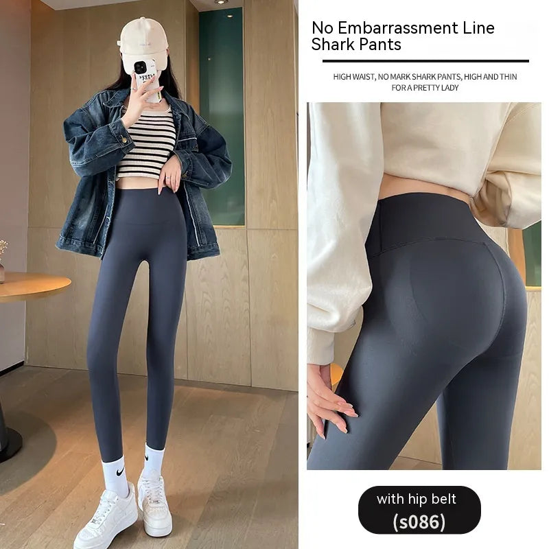 Leggings de Cintura Alta, Forradas a Fleece e Espessas para Levantamento de Quadril para Mulheres