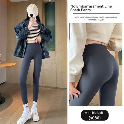 Leggings de Cintura Alta, Forradas a Fleece e Espessas para Levantamento de Quadril para Mulheres