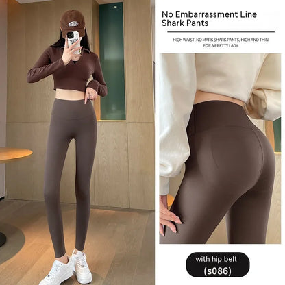 Leggings de Cintura Alta, Forradas a Fleece e Espessas para Levantamento de Quadril para Mulheres