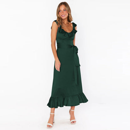 Vestido de Verão com Amarração para Mulheres