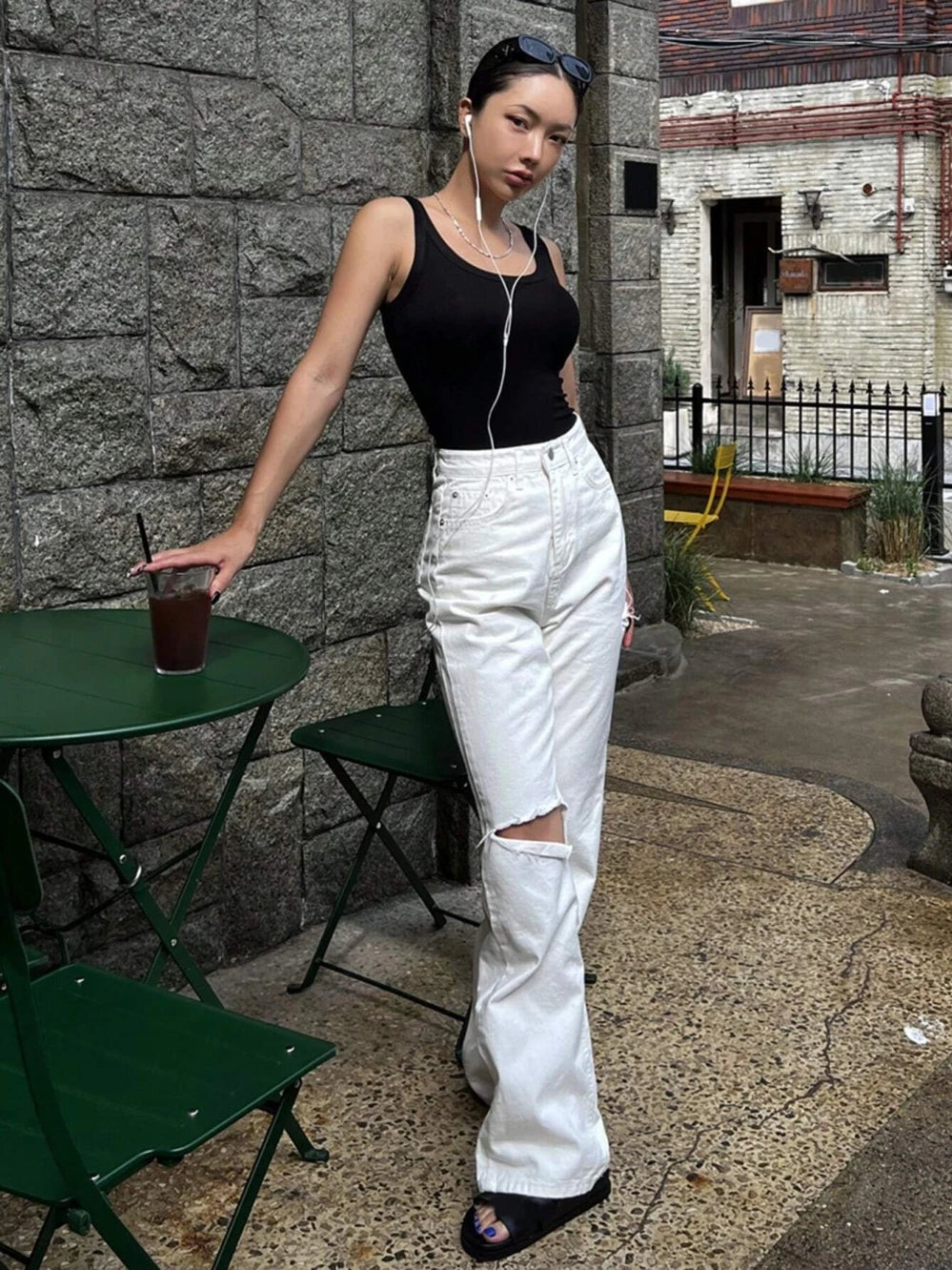Camisola de alças