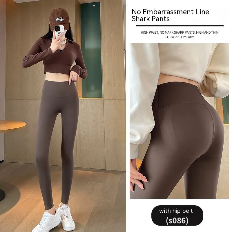 Leggings de Cintura Alta, Forradas a Fleece e Espessas para Levantamento de Quadril para Mulheres