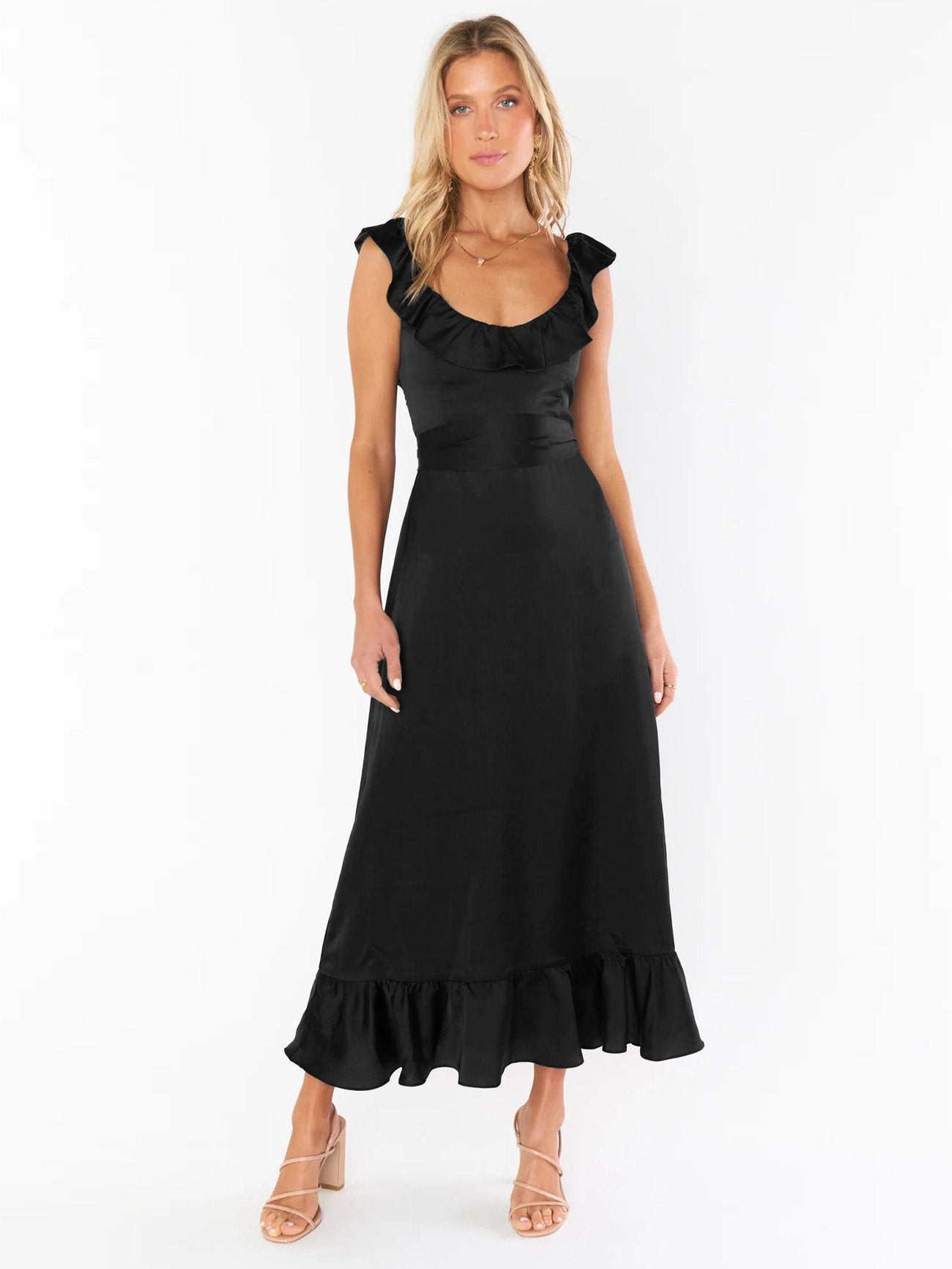 Vestido de Verão com Amarração para Mulheres