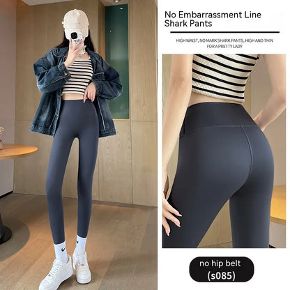 Leggings de Cintura Alta, Forradas a Fleece e Espessas para Levantamento de Quadril para Mulheres