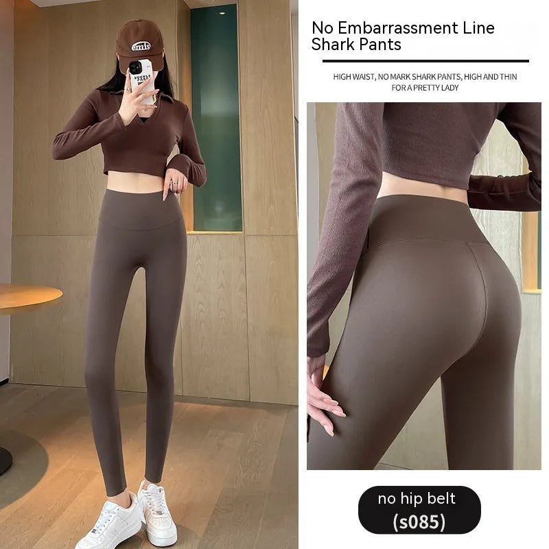 Leggings de Cintura Alta, Forradas a Fleece e Espessas para Levantamento de Quadril para Mulheres